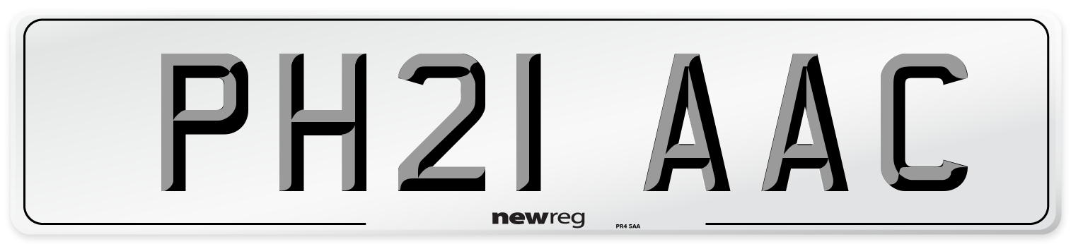 PH21 AAC Number Plate from New Reg